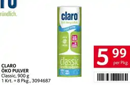 Transgourmet Claro öko pulver Angebot
