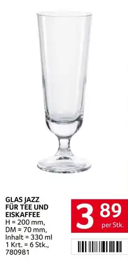 Transgourmet Glas jazz für tee und eiskaffee Angebot
