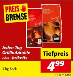 Nah&Frisch Jeden Tag Grillholzkohle oder -briketts Angebot