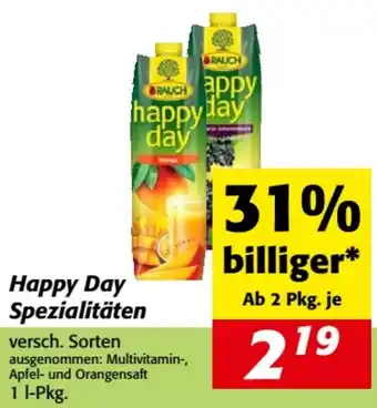 Nah&Frisch Happy Day Spezialitäten Angebot