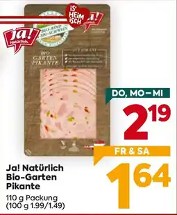 Billa Ja! Natürlich Bio-Garten Pikante Angebot