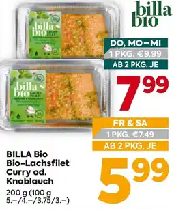 Billa Billa bio bio-lachsfilet curry od. knoblauch Angebot