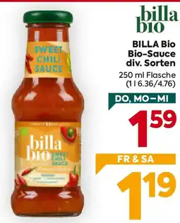 Billa Billa bio bio-sauce Angebot