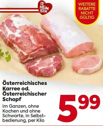 Billa Österreichisches Karree od. Österreichischer Schopf Angebot