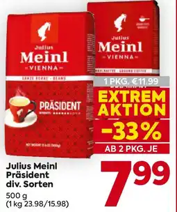 Billa Julius Meinl Präsident Angebot