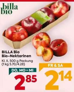 Billa Billa bio bio-nektarinen Angebot