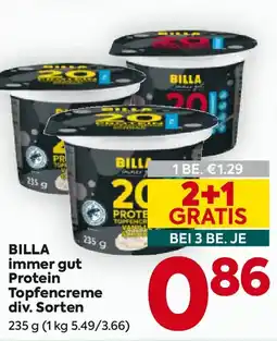 Billa BILLA immer gut Protein Topfencreme Angebot