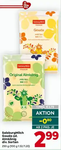 Billa SalzburgMilch Gouda od. Almkönig Angebot