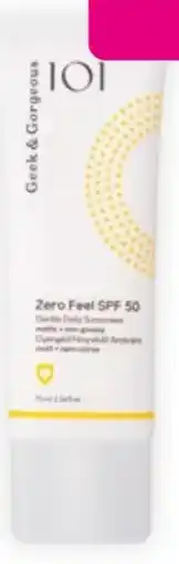 Bipa Geek & Gorgeous Sonnencreme Zero Feel SPF 50 Angebot