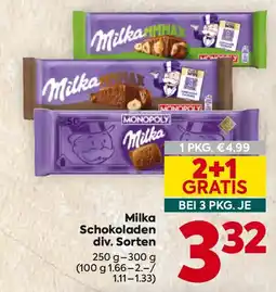 Billa Milka Schokoladen Angebot