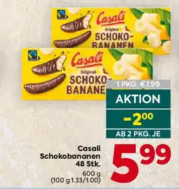 Billa Casali schokobananen Angebot