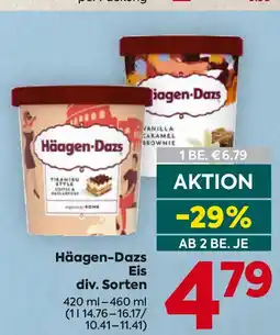 Billa Häagen-Dazs Eis Angebot