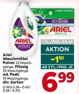 Billa Ariel waschmittel pulver Angebot
