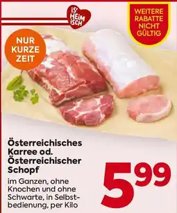 Billa Österreichisches karree od. österreichischer schopf Angebot