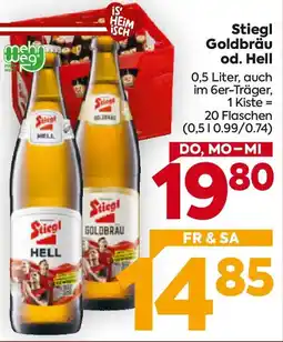 Billa Stiegl goldbräu od. hell Angebot