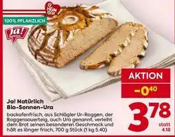 Billa Ja! natürlich bio sonnen ura Angebot