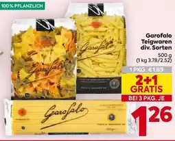 Billa Garofalo Teigwaren Angebot