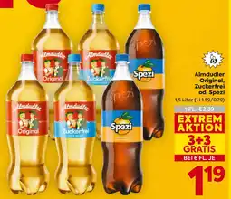 Billa Almdudler original, zuckerfrei od. spezi Angebot