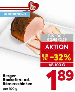 Billa Berger backofen-od. römerschinken Angebot