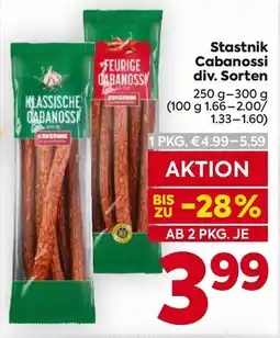 Billa Stastnik Cabanossi Angebot