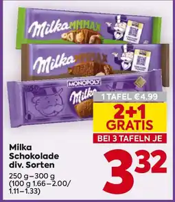 Billa Milka Schokolade Angebot