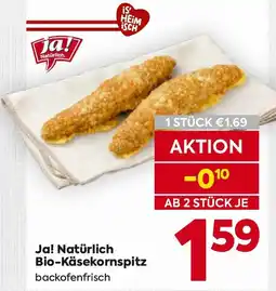 Billa Ja! natürlich bio-käsekornspitz Angebot
