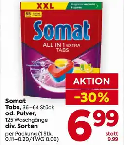 Billa Somat Tabs, od. Pulver Angebot