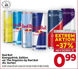 Billa Red bull energydrink, edition od. the organics by red bull Angebot