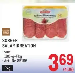 Metro Sorger salamikreation Angebot
