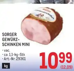 Metro Sorger gewürz- schinken mini Angebot