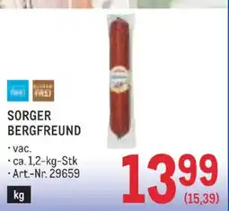 Metro Sorger bergfreund Angebot