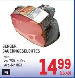 Metro Berger bauerngeselchtes Angebot