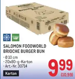 Metro Salomon foodworld brioche burger bun Angebot