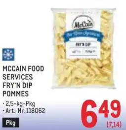 Metro Mccain food services fry'n dip pommes Angebot