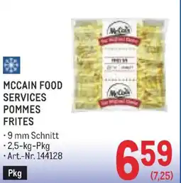 Metro Mccain food services pommes frites Angebot