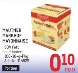 Metro Mautner markhof mayonnaise Angebot