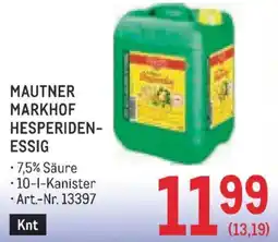 Metro Mautner markhof hesperiden- essig Angebot