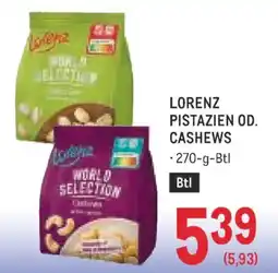 Metro Lorenz pistazien od. cashews Angebot