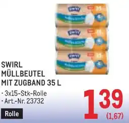 Metro Swirl müllbeutel mit zugband Angebot
