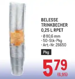 Metro Belesse trinkbecher Angebot