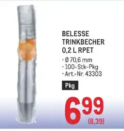 Metro Belesse trinkbecher Angebot