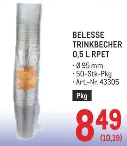 Metro Belesse trinkbecher Angebot