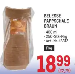 Metro Belesse pappschale braun Angebot