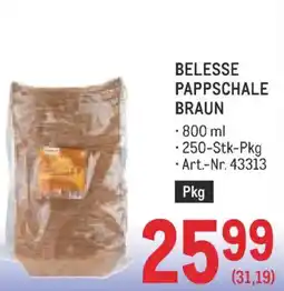 Metro Belesse pappschale braun Angebot