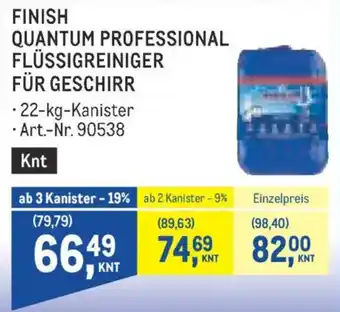 Metro Finish quantum professional flüssigreiniger für geschirr Angebot