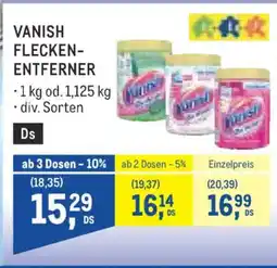 Metro Vanish flecken entferner Angebot