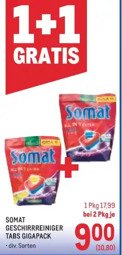 Metro Somat geschirrreiniger tabs gigapack Angebot
