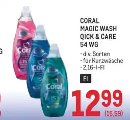 Metro Coral magic wash qick & care 54 wg Angebot
