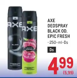 Metro Axe deospray black od. epic fresh Angebot