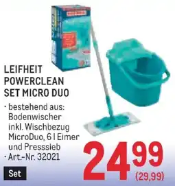 Metro Leifheit powerclean set micro duo Angebot